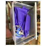 tote / lid purple plastic tableclothes, small glue