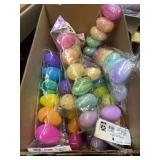 12 pks 6 per@ large eggs, various colors  speckled