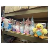 5 easter gnomes,peep & 4 felt easter baskets