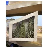 dept 56 set of 3 village cedar Pines (large) 7-12'