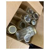 9 Quart size canning jars wide & reg mouth BALL