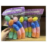 2 pks 40ct @ pastel plastic easter eggs