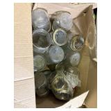 22 canning jars pint, quart, and jelly w/ rings
