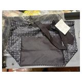 NEW thirty-One quick cinch thermal black polka dot
