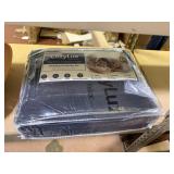 cozy lux queen comforter, sheets, pillowcase set