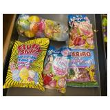 candy assort, bluey filled eggs, cotton candy &