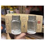 set of 4 shot glasses 5oz@ mini mason jars