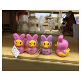 4 PEEPS rubber duckies