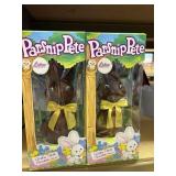 2 parshnip petes hollow chocolate rabbits 7oz@
