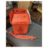 orange chinese takeout box purse with strap