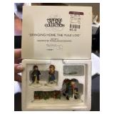 Dept 56 'Bringing home the Yule Log' heritage vill