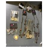 Paparazzi Jewelry 4 prs earrings, 4 necklaces, bra