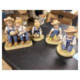 4 Denim Days Easter / Spring Figures
