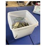 bucket of nail gun nails