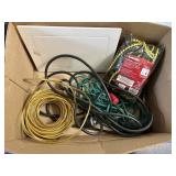 box 2 extension cords, roll wire, cargo net, and