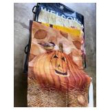 6 lg garden flags,approx 28'x40', USA, snowman