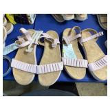 2pr big girls size 4 & 5 sandals dusty from