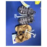 2pr baby boys size 6 sandals dusty from storage