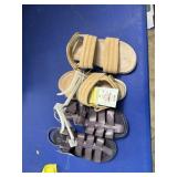 2 pr size 11 sandals cat n jack dusty from storage