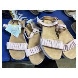 2pr big girls size 4 & 5 sandals dusty from