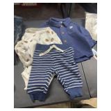 3 months Boys three piece wooly mamoth set