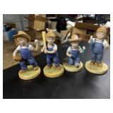 4 Denim Days Kids Figures Gone Fishin & Play Ball