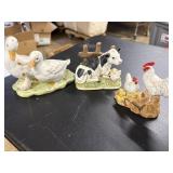 3 Home Interior animal Figures