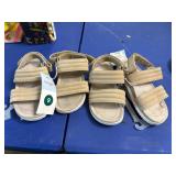 2pr girls size 9 sandals dusty from storage