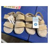 2pr girls size 12 sandals dusty from storage