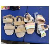 2pr girls size 10 sandals dusty from storage