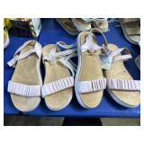 2pr big girls size 2 sandals dusty from storage