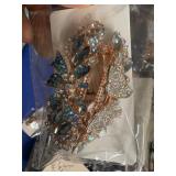 2 gem sparkly hair clips very pretty french barret
