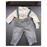3 months Boys Suspender outfit