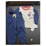 9 months Baseball Outfit LS shirt and pants