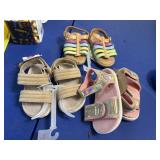 3pr baby  girls size 5-6 sandals dusty from