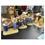 4 Denim Days Kids Playing Figures