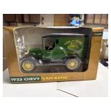 JOHN DEERE 1923 chevy van bank 1/25 scale