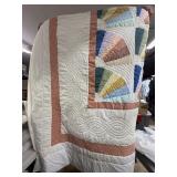 Quilted Bedspread 68' x 92' handmade