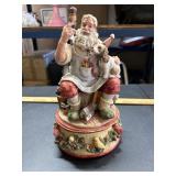 10' tall Christmas Music box santa toy maker