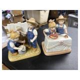 2 Denim Days Figures Happy Birthday & fence paint