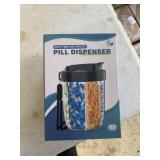 tall pill container/strap, 7 sections
