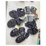 4pr size 10 boys sandals dusty from storage