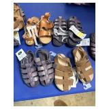 4pr boys size 9 sandals dusty from storage