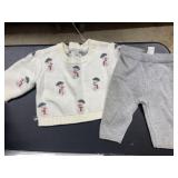 Newborn sweater set ** pants are dusty **