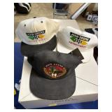 3 ballcaps, john deere FEEL THE H SERIES , &