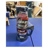 NASCAR mug, 2004 cookies, and cocoa mix