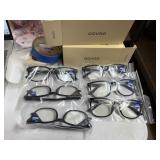 6 pr reading glasses +1.25 with blue light filter