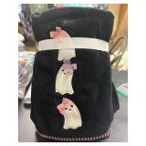 Set of 2 Glitter Ghost microfiber hand towels