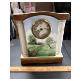 Vintage Porcelain Mantel Clock