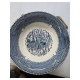 Currier & Ives 8 Soup bowls 7'